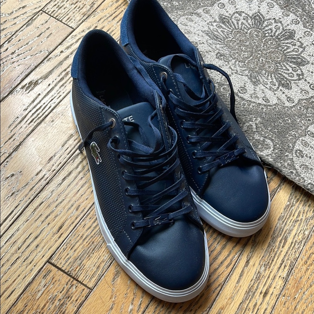 NEW Lacoste Men's Navy Sneakers